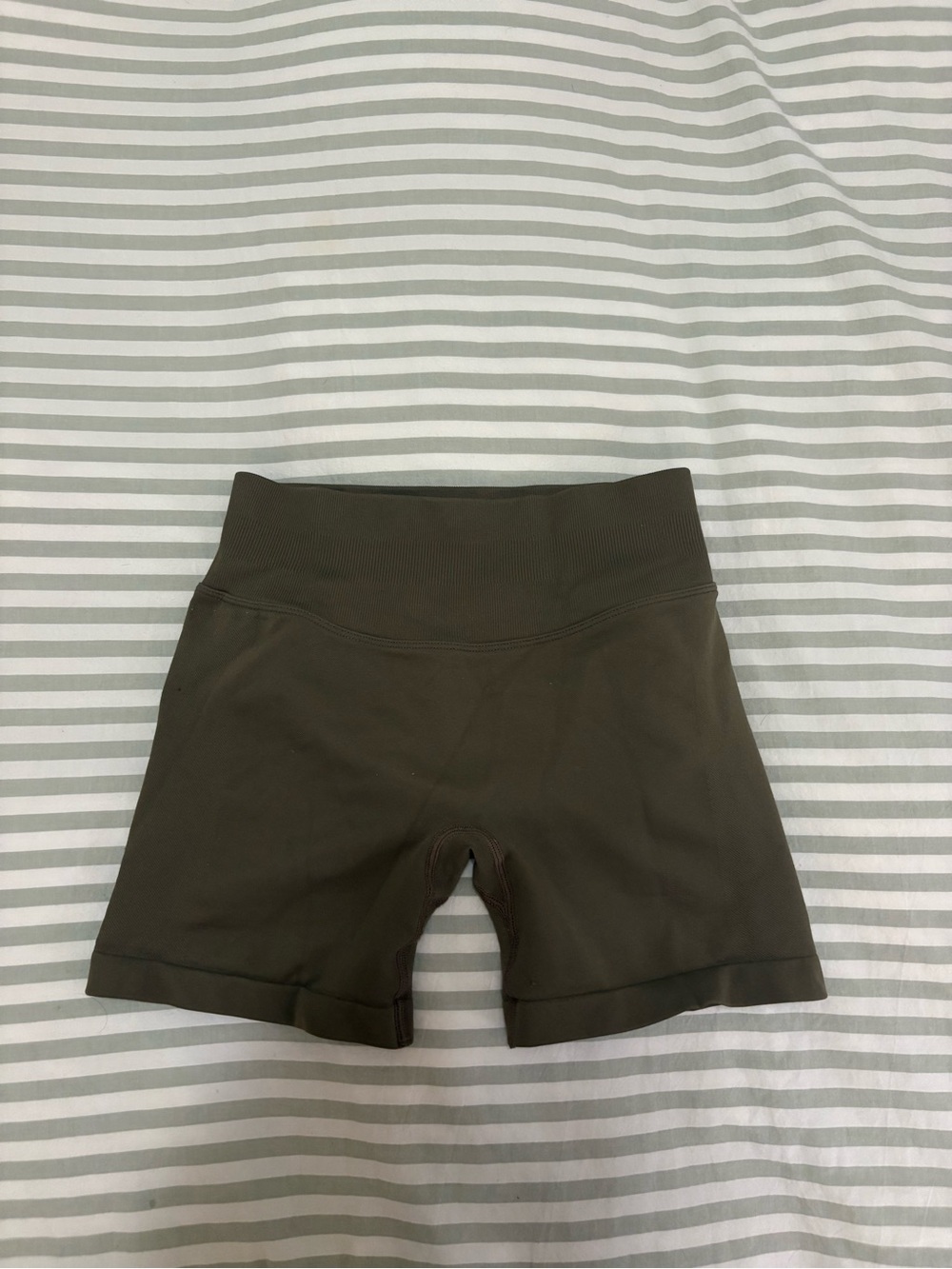 High-Rise Brown Women's Biker Shorts!